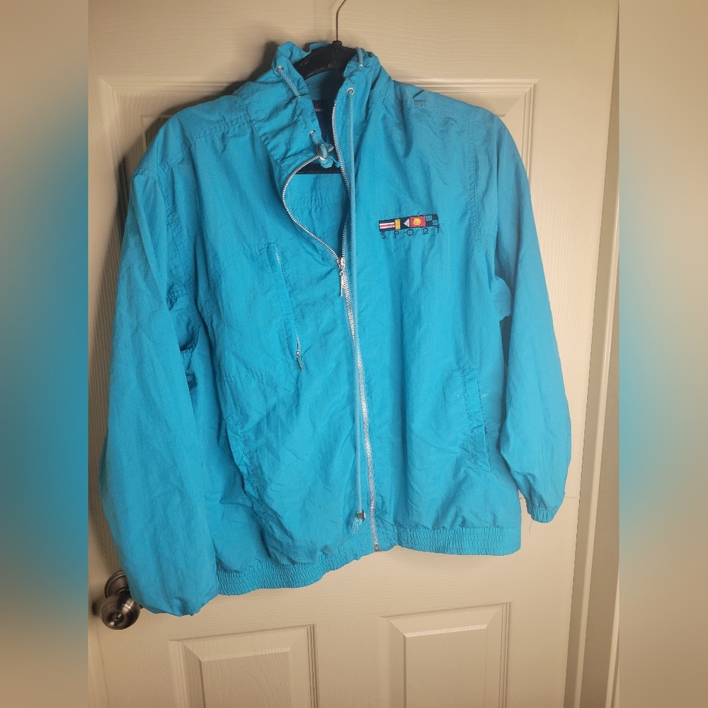 Blue Windbreaker Jacket
